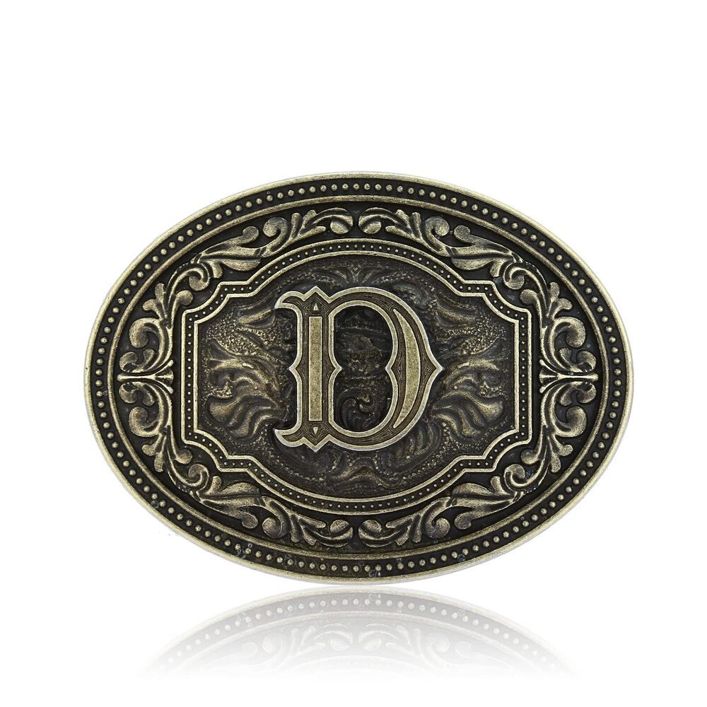 3443 Belt Buckles - Initial Letters A to Z Western Rodeo Cowboy Cowgirl
